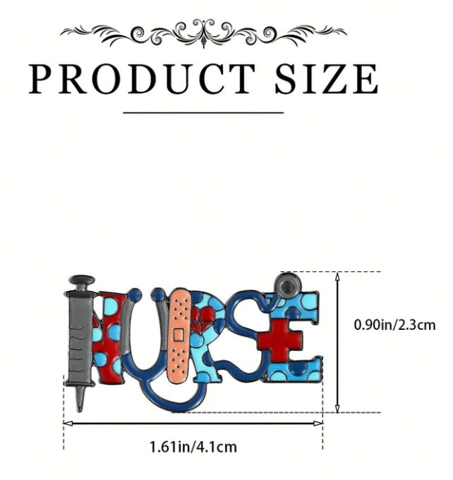 “Colorful enamel nurse brooch pin with RN and medical symbols”
“Multicolor medical lapel pin for nursing uniforms and bags”
“Creative nursing enamel badge accessory for daily wear”