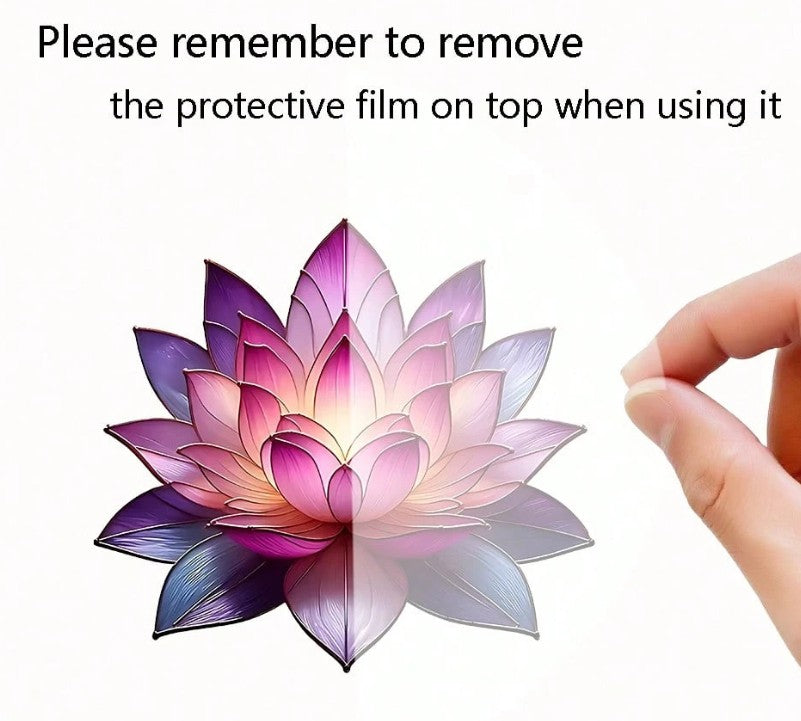 Acrylic lotus flower sun catcher for window and garden decoration”

“2D flat lotus pendant sun catcher hanging for spiritual decor”

“Lightweight acrylic lotus window hanging for bedroom and yard”

“Bohemian-style lotus sun catcher pendant for holiday and outdoor use”