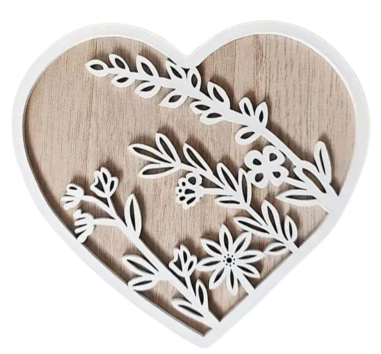 “Heart-shaped carved wooden pendant with floral accents”

“3D hollow wooden heart wall hanging for boho or rustic decor”

“Love-themed wood ornament with flowers for home or gifts”

“Rustic heart-shaped decoration with flower carvings”