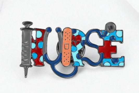 “Colorful enamel nurse brooch pin with RN and medical symbols”

“Multicolor medical lapel pin for nursing uniforms and bags”

“Creative nursing enamel badge accessory for daily wear”

