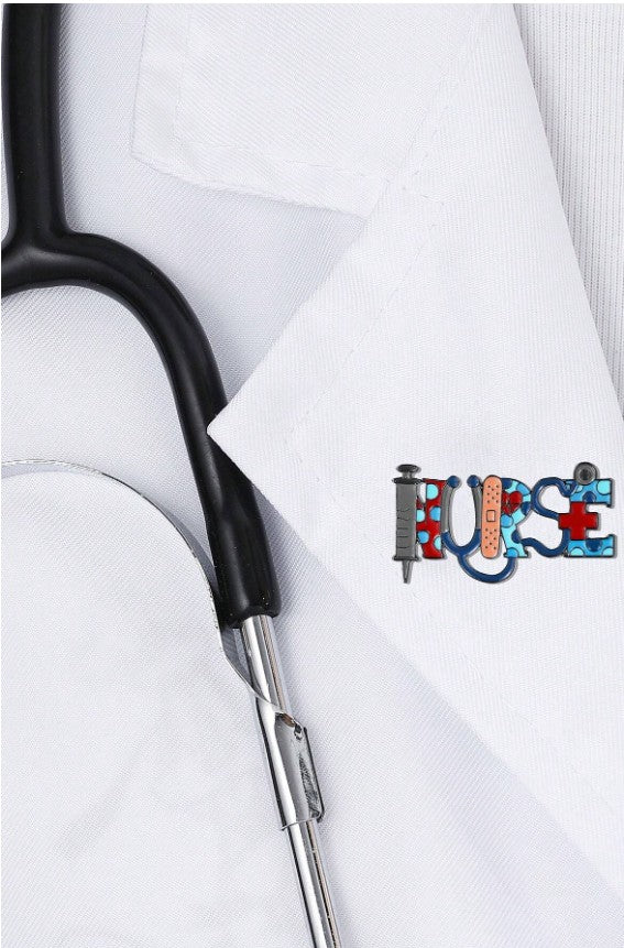 “Colorful enamel nurse brooch pin with RN and medical symbols”

“Multicolor medical lapel pin for nursing uniforms and bags”

“Creative nursing enamel badge accessory for daily wear”

