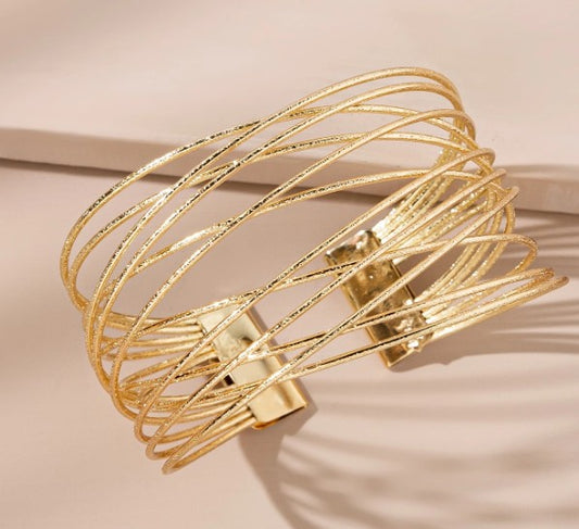 “Boho multi-layer wire cuff bracelet for women – adjustable bangle”

“Spiritual bangle bracelet with crisscross wire design”

“Adjustable open cuff bracelet in bohemian style”

“Boho-chic bracelet with layered wire strands – stackable jewelry”

“Lightweight boho cuff bracelet with spiritual energy design”