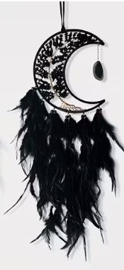 Black Moon Tree of Life Dream Catcher